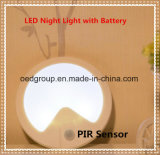 Human-Body Detection and Optical Sensor LED Night Lamp with Battery