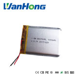 663750pl 1400mAh 3.7V Lithium Battery for GPS