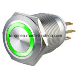 19mm Double Color Red/Green Ring LED Electric Metal Switch