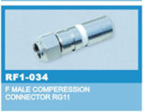 Rg11 Compression Male F Connector for Rg11 Coaxial Cable