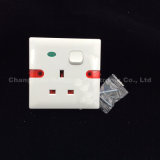 ABS Iron/Copper 13A 250V Wall Socket Switch (W-083)