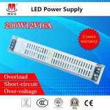 SMPS 12V 16A AC/ DC single output Switching/ Switch Power Supply for LED Lighting 200W