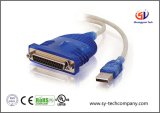 USB to dB25 Parallel Printer Adapter Cable with 6 Feet
