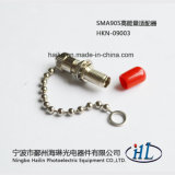 High Power Fiber Optic SMA905 Adaptor with Chain Dust Cap