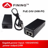 24V1a/24W Gigabit Passive Poe Injector Adapter for Wireless Aps IP Phones Cameras