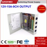12V 15A 9CH Output CCTV Camera Switching Power Supply