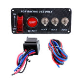 DC 12V Ignition Switch Panel 5 in 1 Car Engine Start Push Button LED Toggle for Racing Car