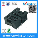 Mini Plastic DIN-Rail Mouting Electrical Relay Socket with CE