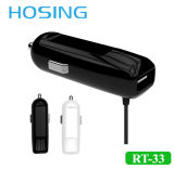 Mini USB Car Charger with Cable 2.1A for iPhone /Huawei/Samsung