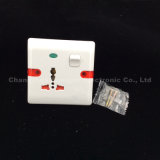 ABS Iron/Copper Material Wall Socket (W-081)
