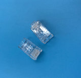 CAT6 RJ45 8p8c Wire Hole Through Modular Plug with Boot