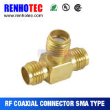 T Adapter SMA Female to Double Female Electrical SMA Connectors