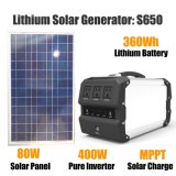 Portable Home Use Power Pack Battery Charger with Solar Panel 360wh 400W