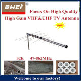 Logarithmic TV Antenna-32 Element with VHF and UHF Frequency
