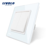 Livolo EU Standard 2gang 1way Push Button Wall Switch Vl-C7K2-11