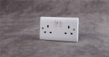 British 13A Wall Light Control Socket with 2 Gang Switch