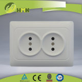 TUV certified EU standard 2 pin socket Russian socket double socket
