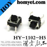 4 Pin DIP Tact Switch Push Button Tactile Switch with 6*6mm Round Handle (HY-1102-H5)
