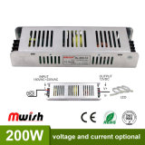 200W 12V16.7A Indoor LED Lighting Driver Power Supply with Ce RoHS