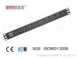 Rackmount PDU with 220V/16A/8 Outlet ISO 10A/1u/19