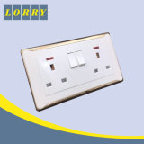 13A Double Pole with Neon BS Switched Socket