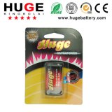 9V PVC Jacket Carbon Zinc Dry Battery (6F22)