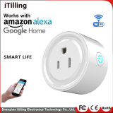 Smart Plug, WiFi Remote Control Outlet with Energy Monitoring (AC 100-240V/10A) , Electrical Socket Compatible with Alexa, Google Home Mini, Timer Outlet