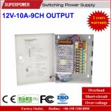 12V 10A 9CH Output CCTV Camera Switching Power Supply