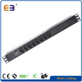 1u 19inch Swiss Used PDU Strip Outlet Used in Network Cabinet