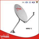 60cm Offset TV Satellite Dish Antenna (60KU-1)