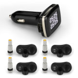 Cigarette Lighter Plug Charging Directly USB Charging TPMS with Replaceable Battery