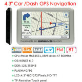 New Metal Housing 4.3inch GPS Navigation Pnd Portablet GPS Navigator with Arm Cortex A7, Wince 6.0; 2016 GPS Map Internal Speed Camera, Rear Parking Camera