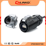 PBT Material RJ45 8pin Connector Electrical with IP/65/IP67 Male Female Connector for Ethernet