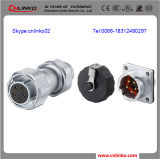 Cnlinko 5 Pin Circular Sealed Connector/Power Input Connector for Outdoor Monitors