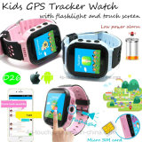 Newest Touch Screen Kids GPS Tracker Watch with Torchlight (D26)