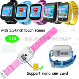 2g/GSM Safety Child/Kids Portable GPS Watch Tracker with Pedometer D19