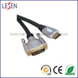 HDMI 19-Pin Plug to DVI Plug Digital Cable