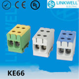 High Temperature Al Cu Conductor 2.5-50mm2 Electrical Cable Connecting Test Terminal Block (KE66)