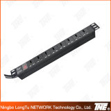 19'' 8way Universal Socket PDU with 2 Meter Cable and Switch