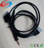 [Sq-05] 30pin Audio 3.5mm Aux (Auxiliary) and Sync Cable Dock USB Charge/Sync Connector for iPhone/iPad 2 3