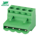 RoHS VDE UL Approved Pluggable Terminal Block Wj2edgkp, Pitch 5.0mm