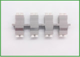 LC Single and Multi Mode Duplex Fiber Optic Adaptor FPC Ferrule Type Color Blue and Grey