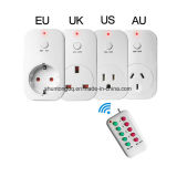 Smart Wireless Socket RF433 Remote Control Plug Outlet EU Us UK Au Wall Socket Smart Home Electrical Power Socket