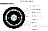 GYXTW53-4b1.3 Outdoor Armored Optical Fiber Cable Directly Buried Cable