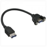 Panel Mount Extension Cable USB 3.0 a Female to Female (9.3002-B)