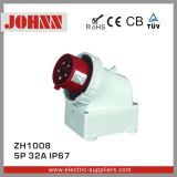 IP67 5p 32A Wall Mounted Plug for Industrial
