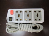 Electric Extension Socket No. 203 with 3 Outlets