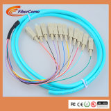 Factory Wholesale Blue SC/PC Om3 Sm 12 Colors Fiber Optic Patch Cord and Pigtails