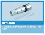 Male Rg11 Compression F Connector