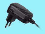 6W VDE Black Casing Universal AC/DC Adapter Switching Power Supply